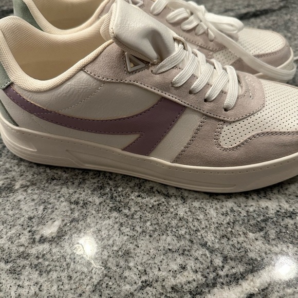 JustFab Shoes - JustFab White and Lavender Sneakers